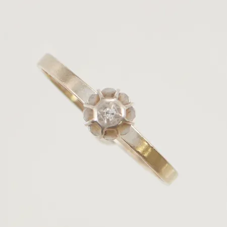 Ring stl:17¾ bredd 5mm skev 18K 1,0g.