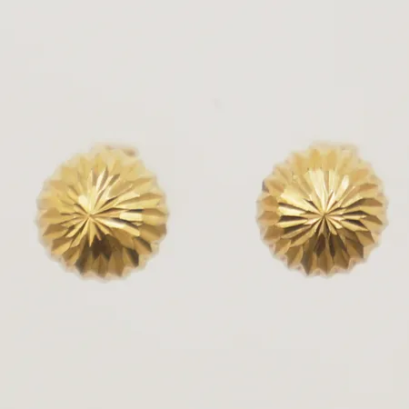 Ett par örhängen, Ø6mm, 18K Vikt: 0,7 g