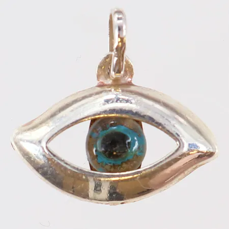 Hänge med öga 18,5x19,5mm ink ögla Silver 925/1000.  Vikt: 1,1 g