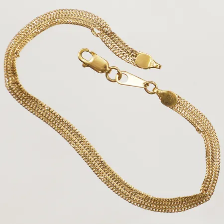 Armband längd 18,5cm defekt länk, 21K  Vikt: 3,9 g