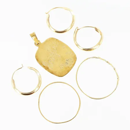 Diverse guld, defekter, 18K Vikt: 3,3 g