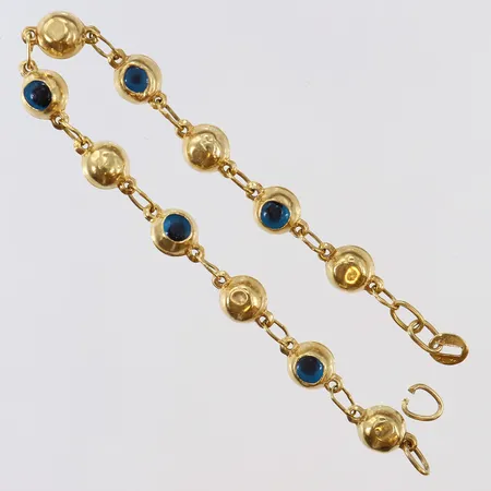 Armband med stenar defekt, 14K. Vikt: 3,5 g