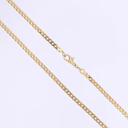 Halskedja pansar Balestra Italien längd 54cm, bredd 4mm svensk kontrollstämpel 18K Vikt: 24,8 g