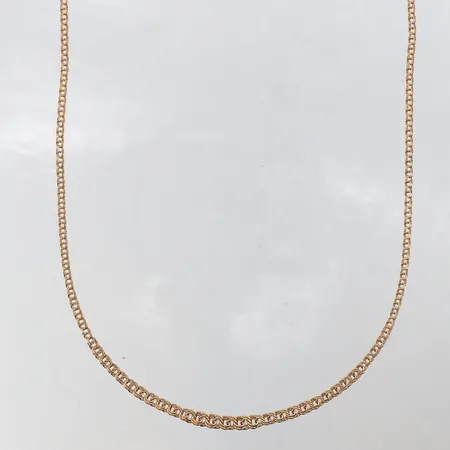 Collier Bismarck,längd ca 45 cm,bredd 2.4-4.4 mm,18k. Vikt: 0 g