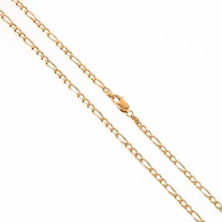 Kedja Figarolänk 67cm, bredd 3,8mm 18K 21,7g. 