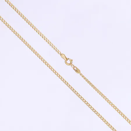 Halskedja pansar 54,5cm, bredd 2mm, ihålig, 18K Vikt: 3,8 g