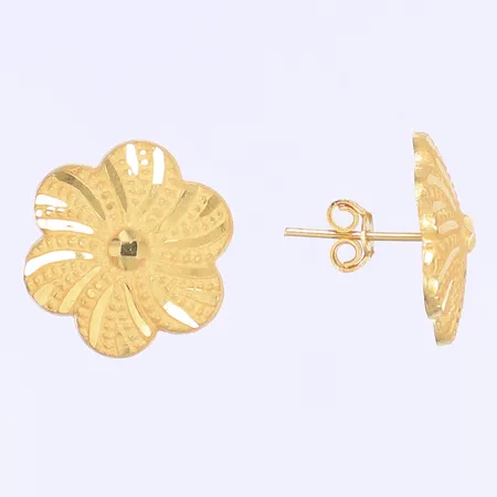 Ett par örhängen blommor Ø19mm 21K Vikt: 2,4 g
