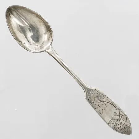 Kaffesked modell Tornedalen, längd: 13,4cm, finska stämplar, 1980, personlig gravyr, silver 830/1000 Vikt: 15,7 g