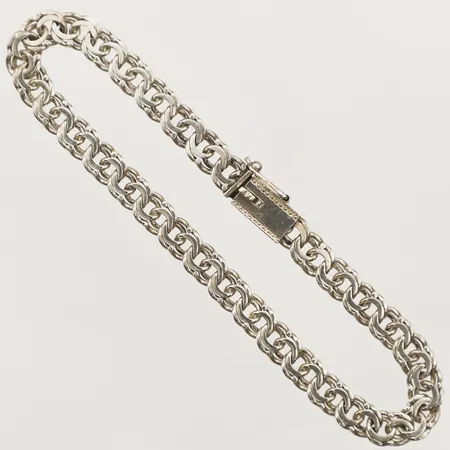 Armband Bismarck längd 19cm, bredd 5,8mm, 830/1000 silver Vikt: 8,9 g