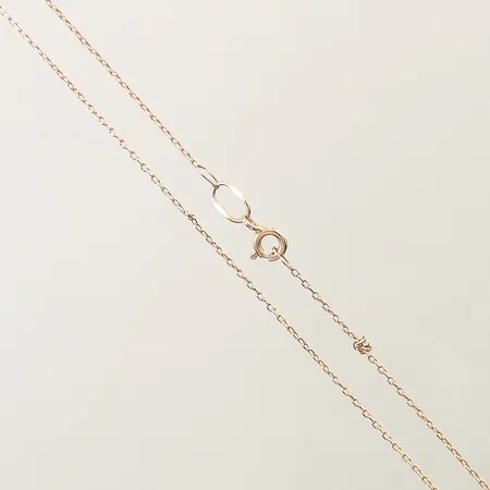 Kedja 55cm bredd 1mm, trasslig 14K Vikt: 1,9 g