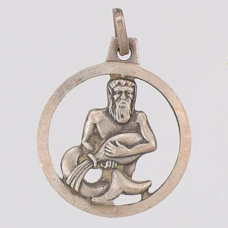 Hänge vattumannen 25mm, 925/1000 silver Vikt: 2,2 g