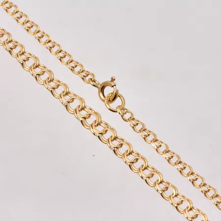 Collier 42,5m, Bismarck, docerad, bredd 2,7-4,4mm, 18K, 5,8g.