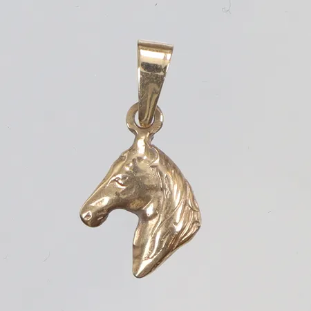 Hänge i form av hästhuvud 10x20mm inklusive hängöglan 18K Vikt: 1 g