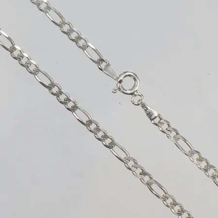 Kedja Figaro 45cm bredd 3mm silver 925/1000 Vikt: 6,1 g