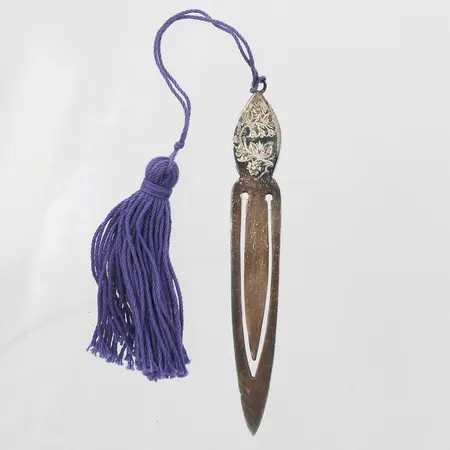 Bokmärke modell Tornedalen, längd: 9,5cm, Persson Aktiebolag CO, Haparanda 1992, silver 830/1000 Vikt: 6,7 g