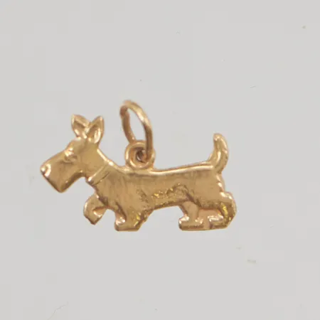 Hänge "hund" 14mm 18K 0,6g.