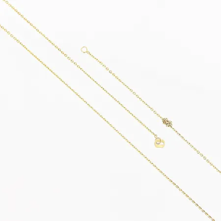 Kedja med knut, defekter, 14K Vikt: 1,5 g