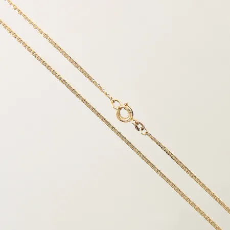 Kedja halvstel längd 49,5cm bredd 1,2mm 18K  Vikt: 3,1 g