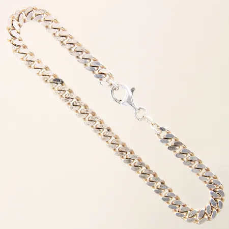 Armband Pansar Guldfynd längd 21cm bredd 5,6mm silver 925/1000  Vikt: 15,7 g