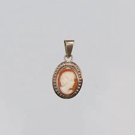 Hänge med kamé 9x18mm inklusive hängöglan 18K Vikt: 0,5 g