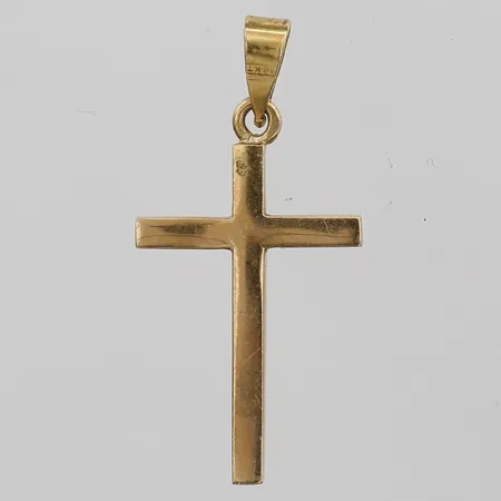 Hänge kors längd 35mm, bredd 18mm, MEMA, 18K  Vikt: 1,2 g