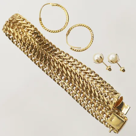 Diverse guld defekt, 18K Vikt: 17,9 g