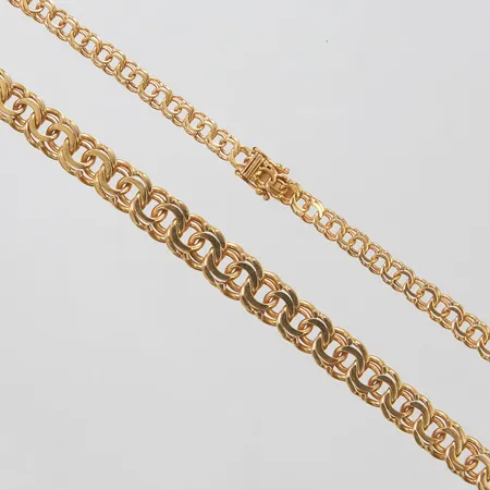 Collier Bismarck längd 46cm, bredd 4-9mm, 18K, Vikt: 38,7g Vikt: 38,7 g