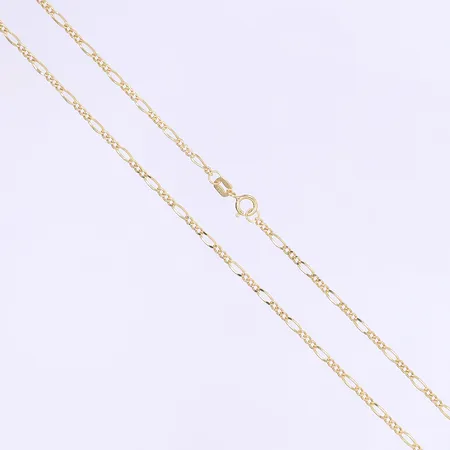 Halskedja Figaro längd 45cm bredd 2mm 18K Vikt: 1,8 g