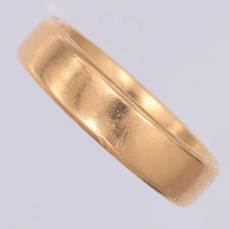 Ring slät stl:18, gravyr, 18K Vikt: 6,5 g