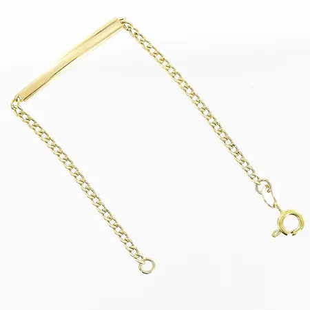 Armband Pansar med platta längd 13cm bredd 2-3mm, 18K Vikt: 1,2 g