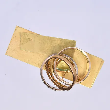 Diverse guld, 18K. Vikt: 18,1 g