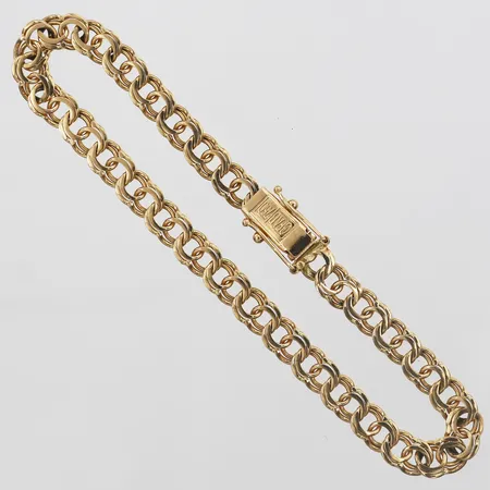 Armband, Bismarck, GFAB, längd: 19 cm, bredd: 5,5 mm, 18K guld. Vikt: 10,3 g