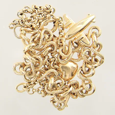 Diverse guldsmycken defekta, udda 18K  Vikt: 8,5 g