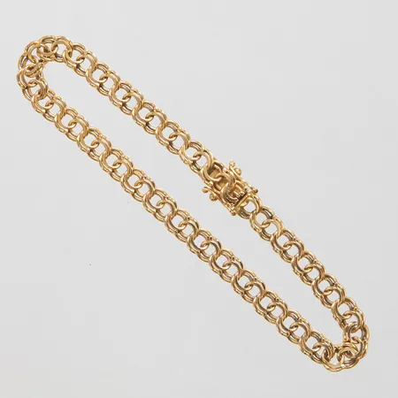 Armband Bismarck längd 20cm, bredd 5,5mm, 18K, Vikt: 10,2g Vikt: 10,2 g