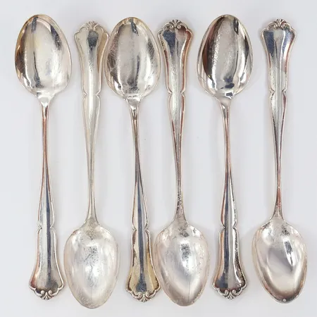 Sex skedar längd 11,5cm Silver 830/1000.  Vikt: 54,4 g