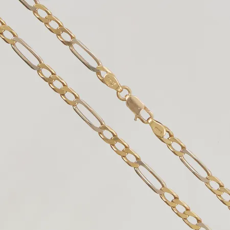 Kedja Figaro 56cm bredd 4,2mm (lås i 14K) 18K 22,1g.