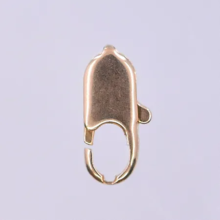 Lås längd 11 mm, bredd 5 mm sliten 18K. Vikt: 0,6 g