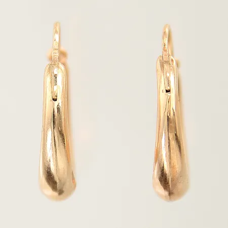 Örhängen Ø19mm, något buckliga 18K  Vikt: 2,7 g