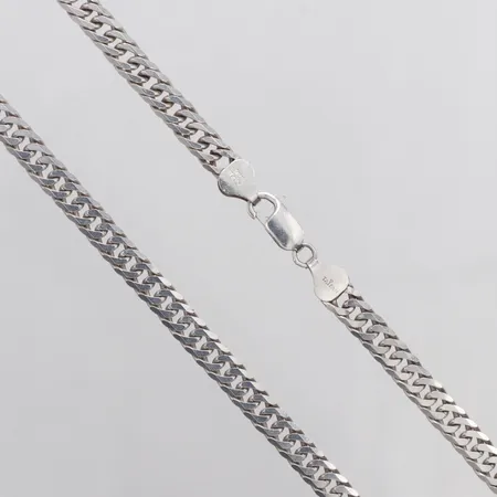 Kedja Pansar Italy längd 65,5cm bredd 8,2mm silver 925/1000 Vikt: 37,3 g