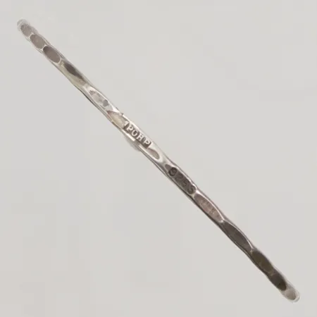Armring Ø63mm bredd ca 2mm, Petersons Guldsmedsaffär Herman, Stockholm, 925/1000 Silver 6,3g.
