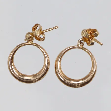 Ett par örhängen Ø15mm, 18K Vikt: 2,7 g