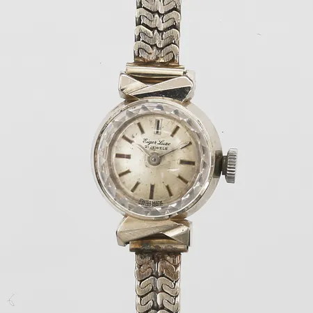 Damur Eiger luxe manuell Ø17mm, längd 16½cm, boettnummer: 7028 45148, 18K vitguld, bruttovikt: 21,2gr