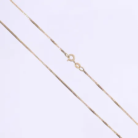 Halskedja Venezia längd 50cm bredd 1mm GHA 18K Vikt: 5 g
