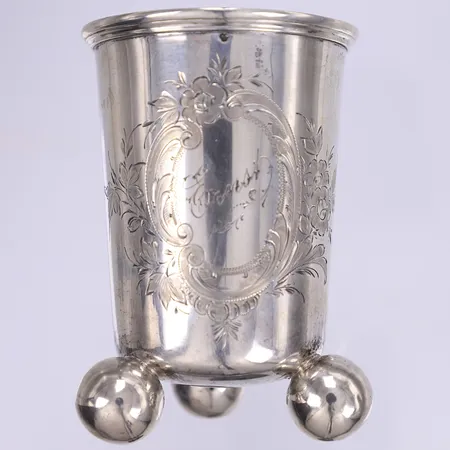 Pokal höjd 8cm gravyr silver 830/1000 Vikt: 62 g