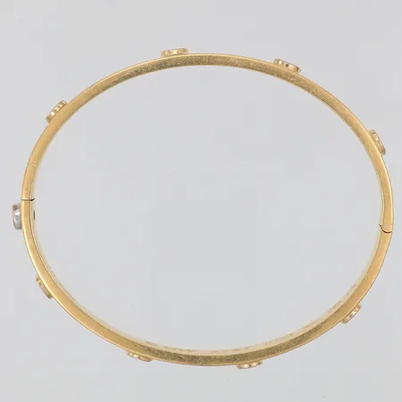 Armband stelt 56 x 46mm bredd 6mm skruvas upp, OBS! Ej Märkesdesign, 18K Vikt: 12,2 g