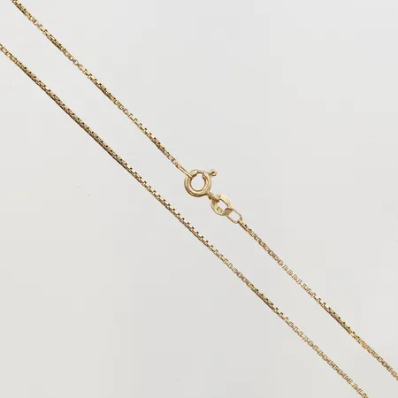 Kedja Venezia längd 45cm, bredd 1mm, smärre slitage, 18K guld Vikt: 3,4 g