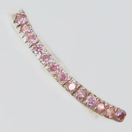 Ring rosa stenar stl:18, bredd 2,5mm, 925/1000 silver Vikt: 3,4 g