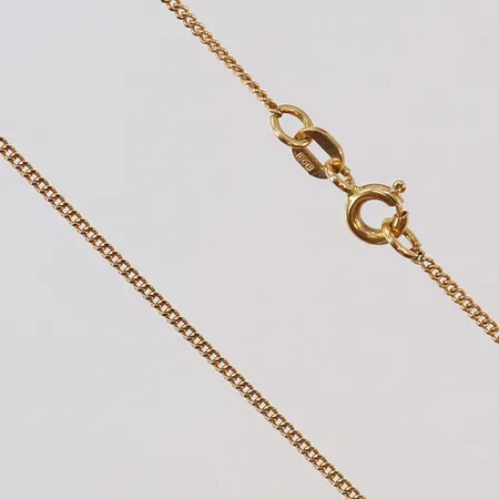 Kedja Pansar längd 46,5cm bredd 1,1mm 18K.  Vikt: 2,7 g