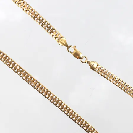 Collier stämplat Vicenza Italien,längd ca 44 cm,bredd 5.8 mm,18k. Vikt: 20,3 g