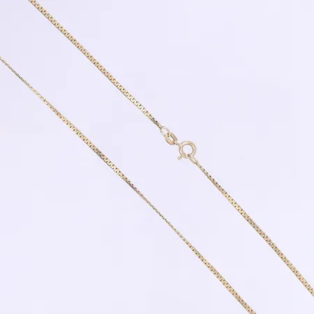 Halskedja Balestra längd 42cm bredd 2mm 14K Vikt: 3,8 g